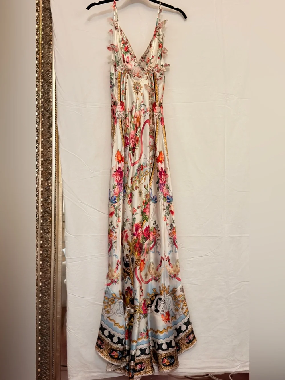 Camilla White Floral Silk Maxi Dress - Picture 7 of 11